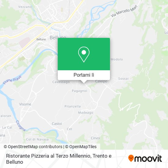 Mappa Ristorante Pizzeria al Terzo Millennio