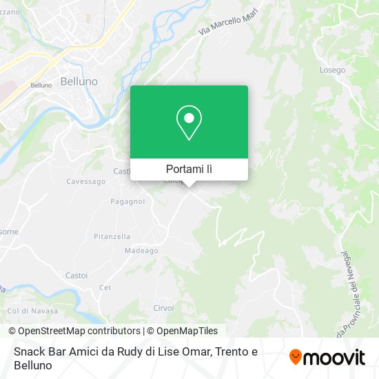 Mappa Snack Bar Amici da Rudy di Lise Omar