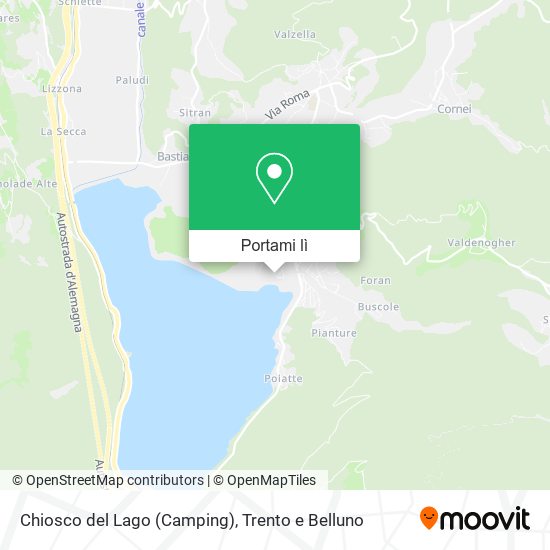 Mappa Chiosco del Lago (Camping)