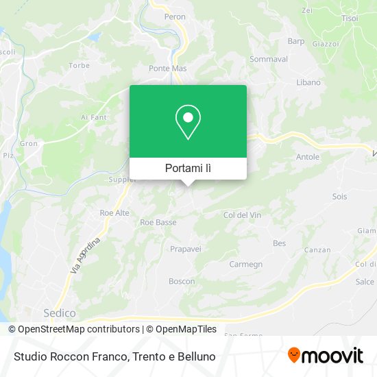 Mappa Studio Roccon Franco