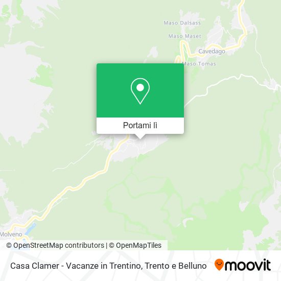 Mappa Casa Clamer - Vacanze in Trentino