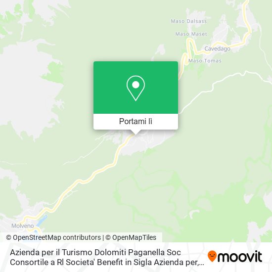 Mappa Azienda per il Turismo Dolomiti Paganella Soc Consortile a Rl Societa' Benefit in Sigla Azienda per