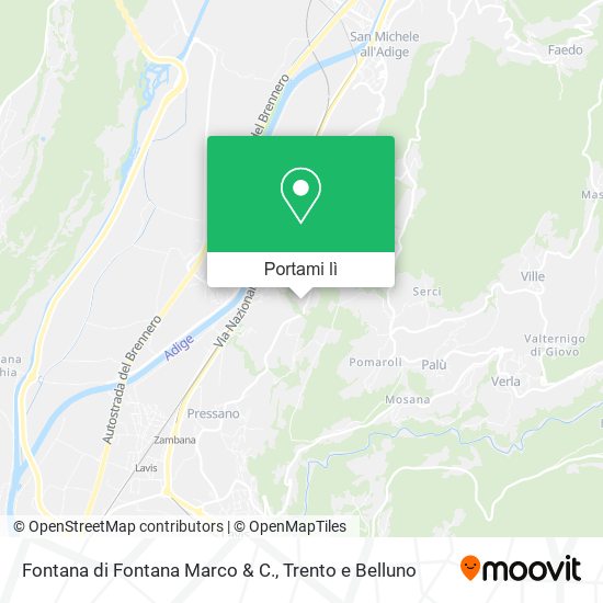 Mappa Fontana di Fontana Marco & C.