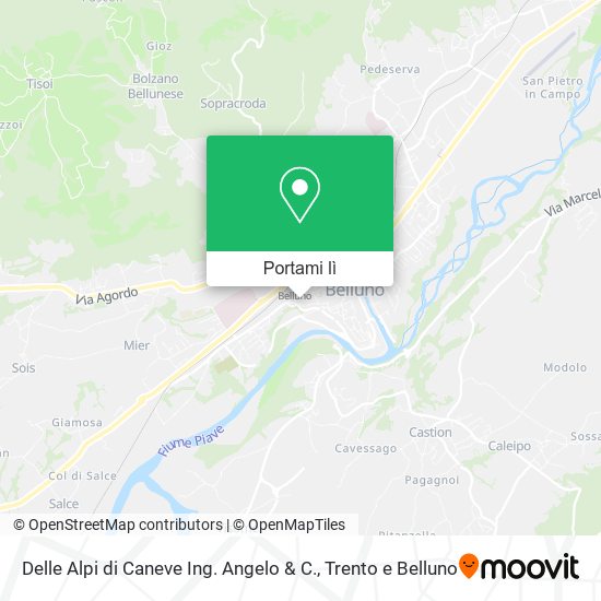Mappa Delle Alpi di Caneve Ing. Angelo & C.