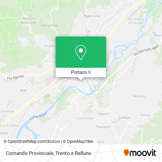 Mappa Comando Provinciale