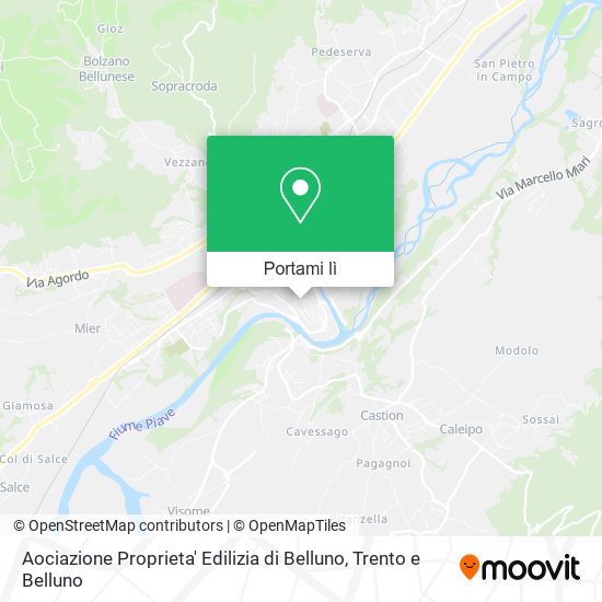 Mappa Aociazione Proprieta' Edilizia di Belluno