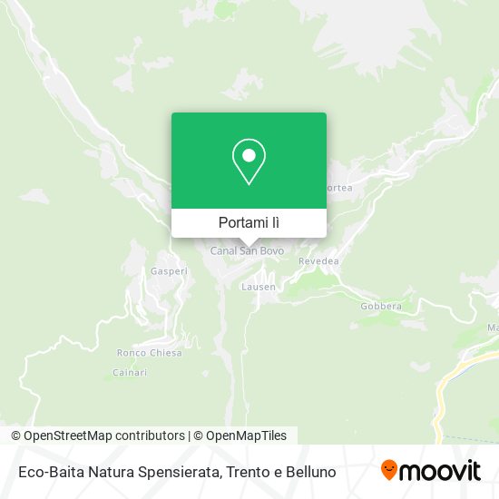 Mappa Eco-Baita Natura Spensierata