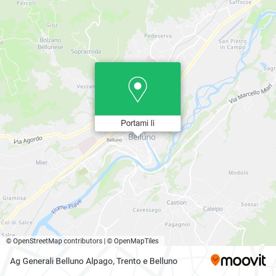 Mappa Ag Generali Belluno Alpago