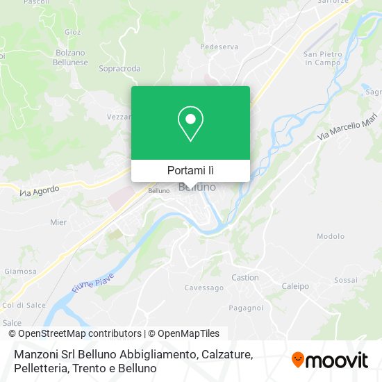 Mappa Manzoni Srl Belluno Abbigliamento, Calzature, Pelletteria