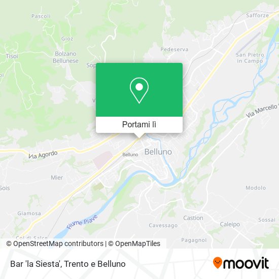 Mappa Bar 'la Siesta'