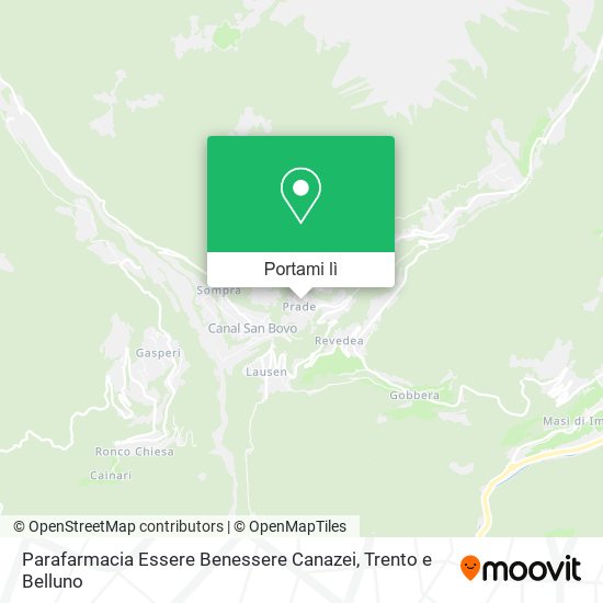 Mappa Parafarmacia Essere Benessere Canazei
