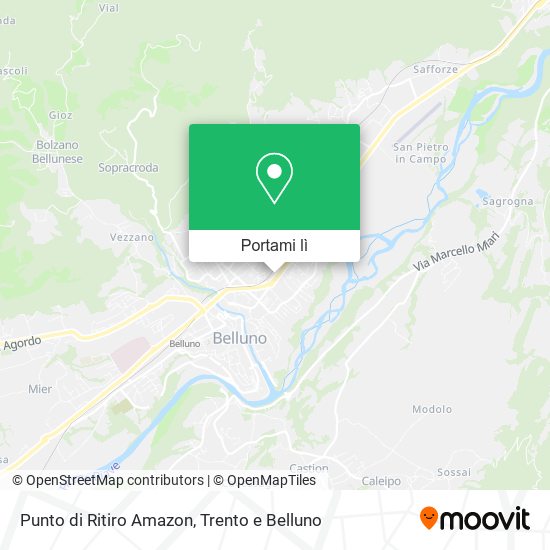 Mappa Punto di Ritiro Amazon