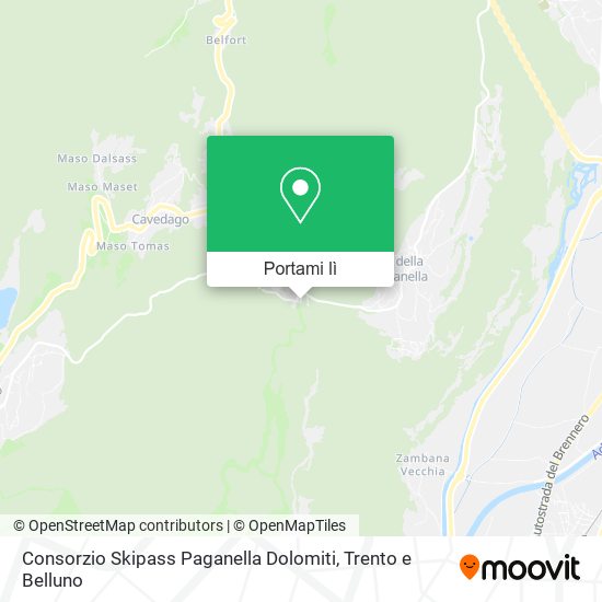 Mappa Consorzio Skipass Paganella Dolomiti