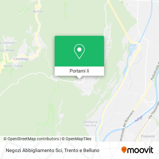 Mappa Negozi Abbigliamento Sci