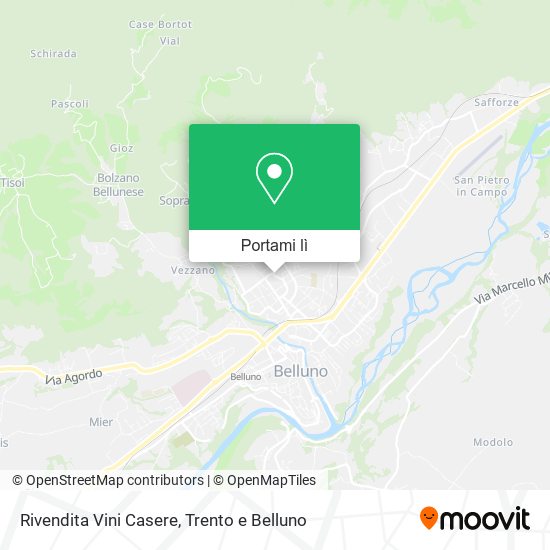 Mappa Rivendita Vini Casere