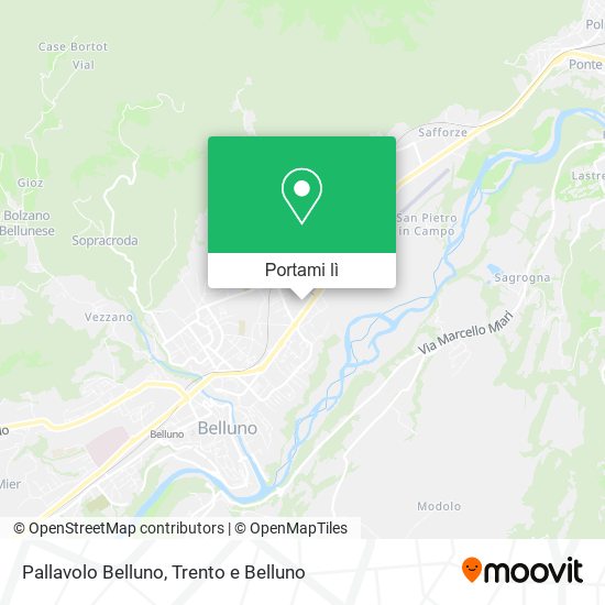Mappa Pallavolo Belluno