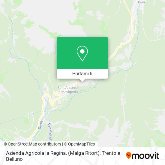 Mappa Azienda Agricola la Regina. (Malga Ritort)
