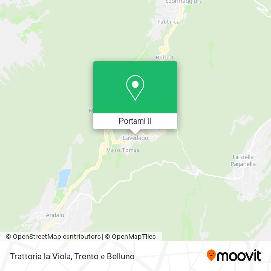 Mappa Trattoria la Viola
