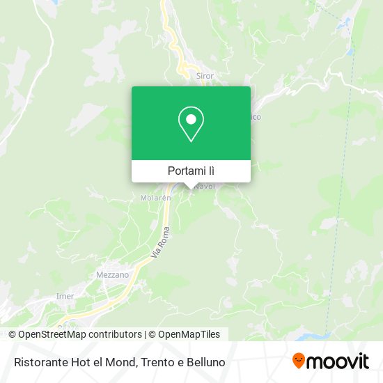 Mappa Ristorante Hot el Mond