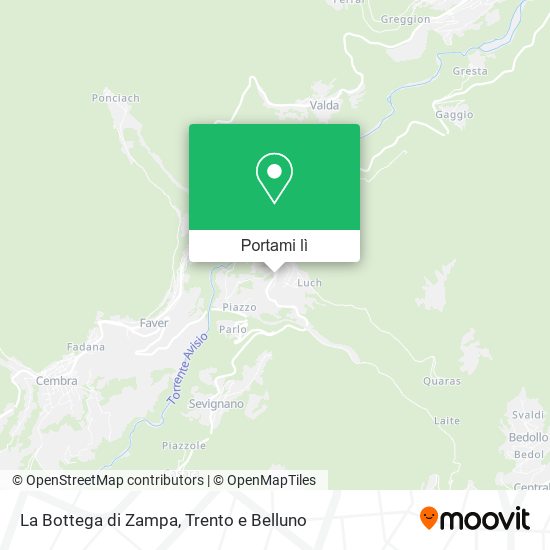 Mappa La Bottega di Zampa