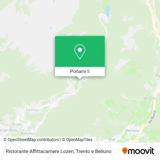 Mappa Ristorante Affittacamere Lozen
