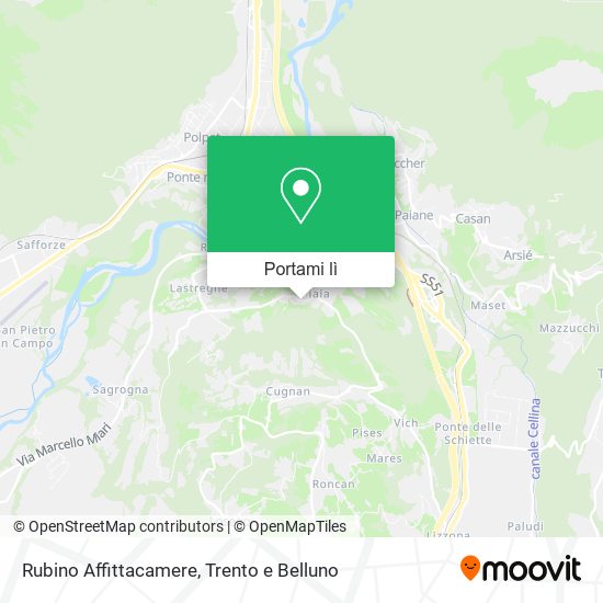 Mappa Rubino Affittacamere