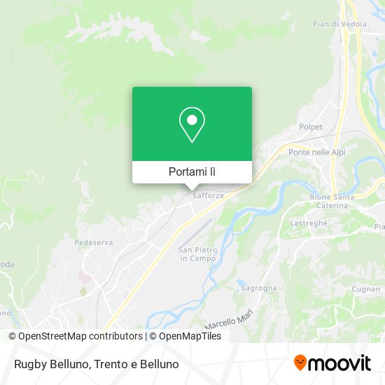 Mappa Rugby Belluno