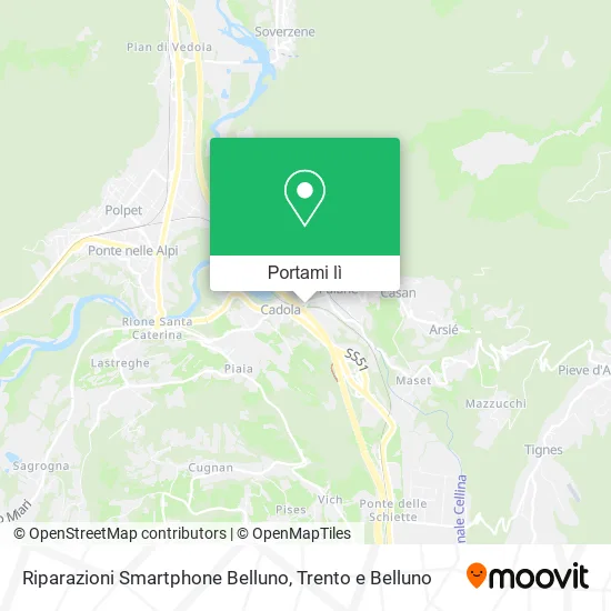 Mappa Riparazioni Smartphone Belluno