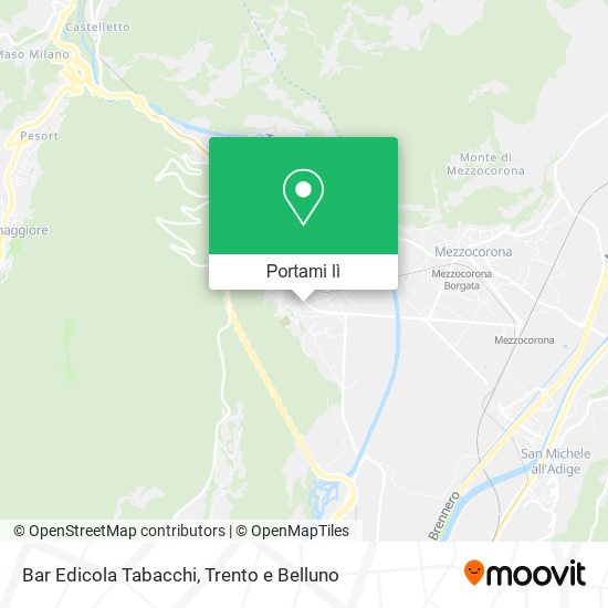 Mappa Bar Edicola Tabacchi