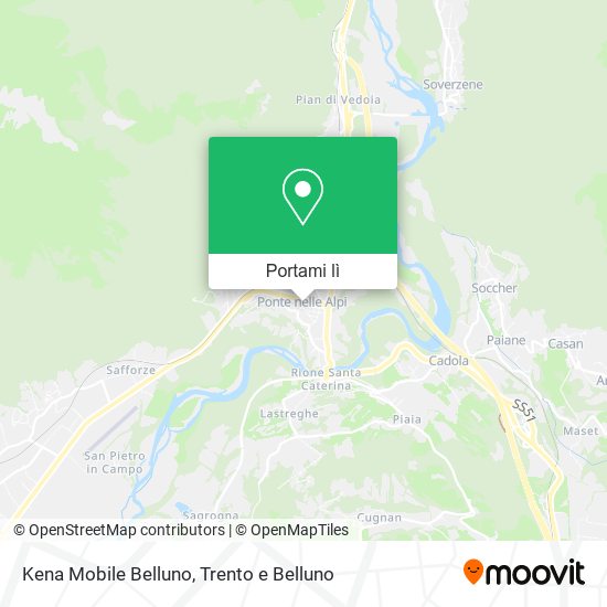 Mappa Kena Mobile Belluno