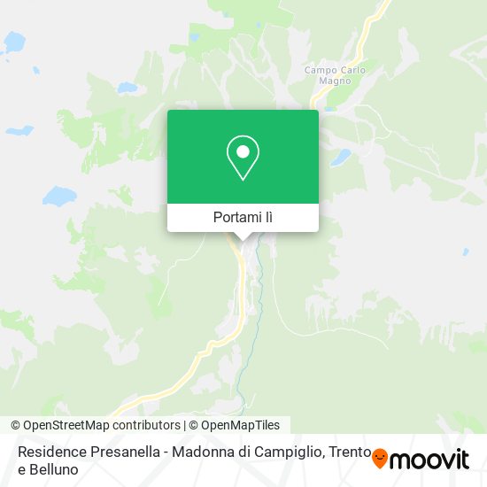Mappa Residence Presanella - Madonna di Campiglio