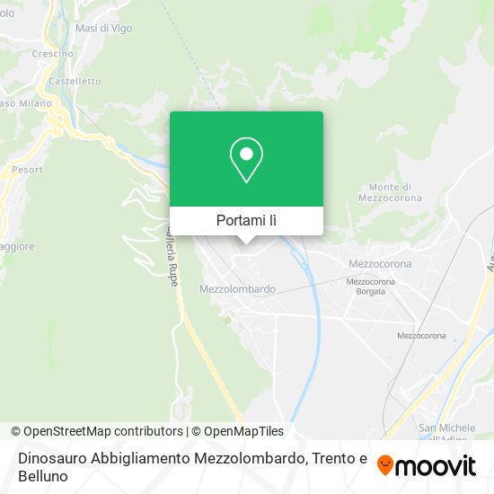 Mappa Dinosauro Abbigliamento Mezzolombardo