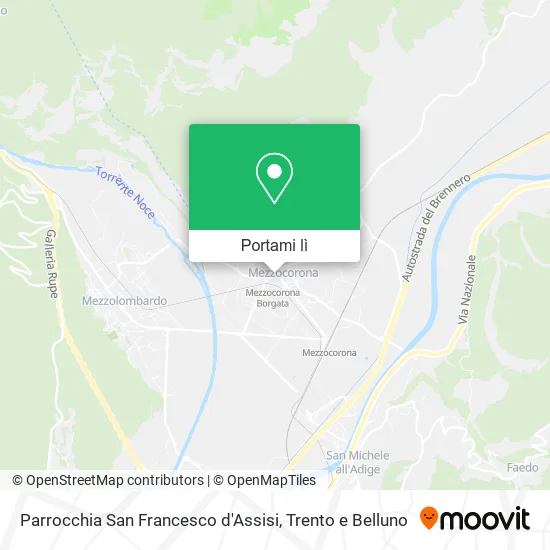 Mappa Parrocchia San Francesco d'Assisi
