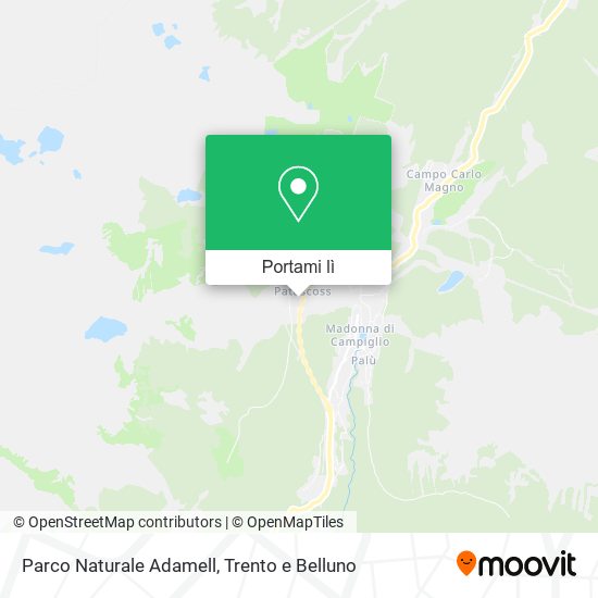 Mappa Parco Naturale Adamell