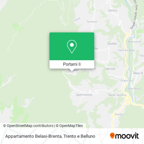 Mappa Appartamento Belasi-Brenta