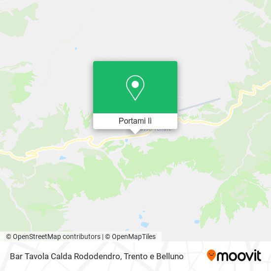 Mappa Bar Tavola Calda Rododendro