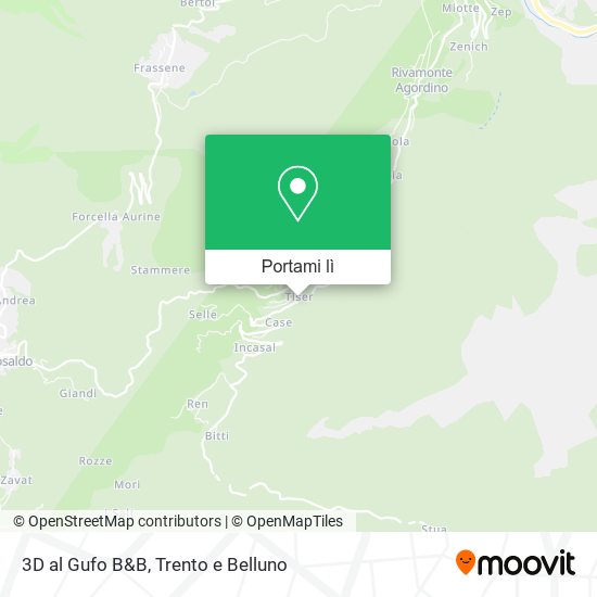 Mappa 3D al Gufo B&B