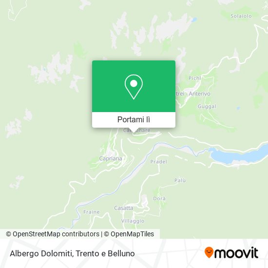 Mappa Albergo Dolomiti