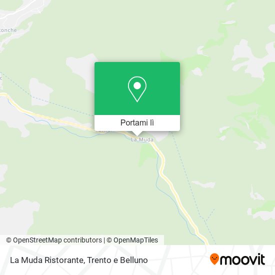 Mappa La Muda Ristorante