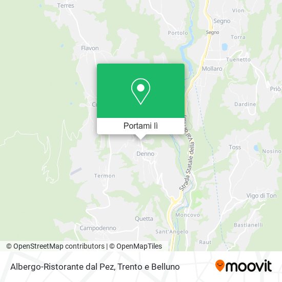 Mappa Albergo-Ristorante dal Pez