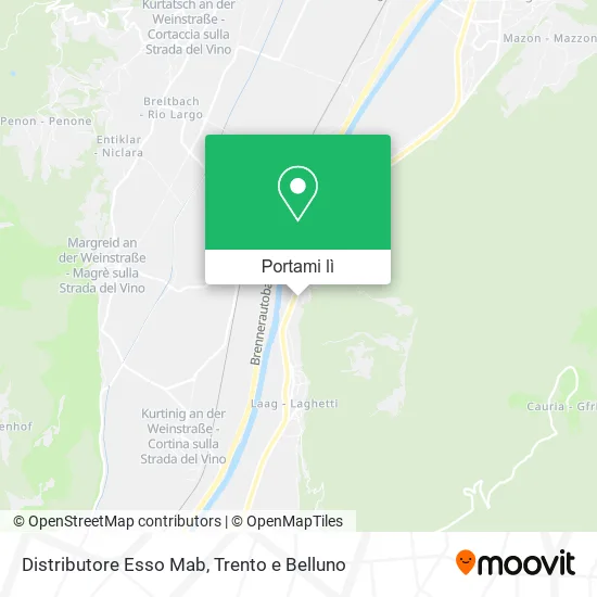 Mappa Distributore Esso Mab