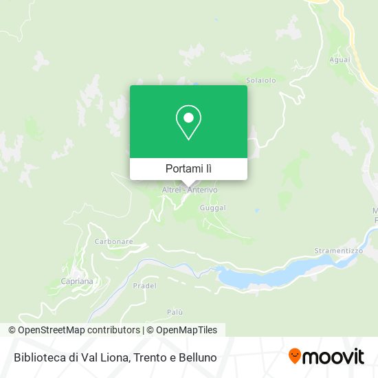 Mappa Biblioteca di Val Liona