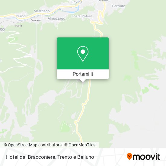 Mappa Hotel dal Bracconiere