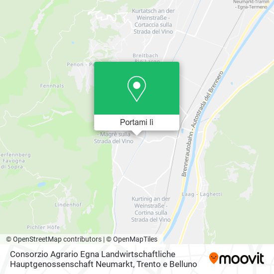 Mappa Consorzio Agrario Egna Landwirtschaftliche Hauptgenossenschaft Neumarkt
