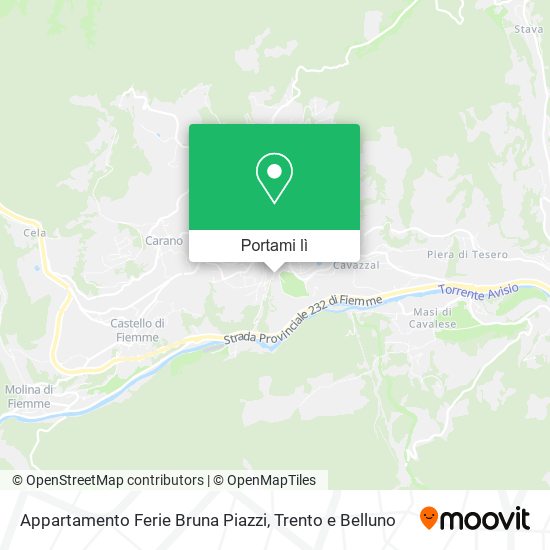 Mappa Appartamento Ferie Bruna Piazzi