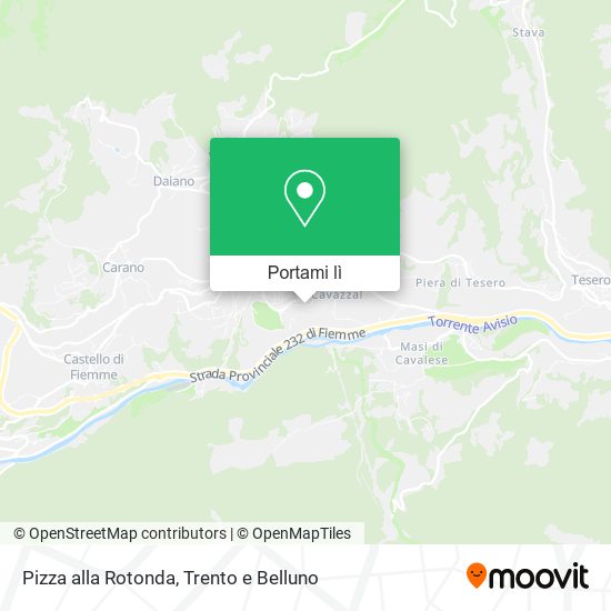 Mappa Pizza alla Rotonda
