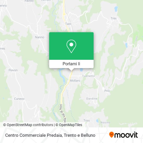 Mappa Centro Commerciale Predaia