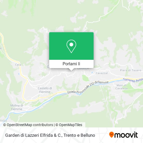 Mappa Garden di Lazzeri Elfrida & C.