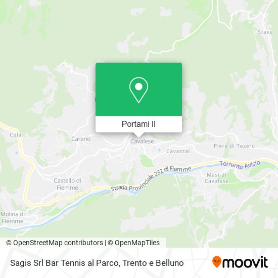 Mappa Sagis Srl Bar Tennis al Parco