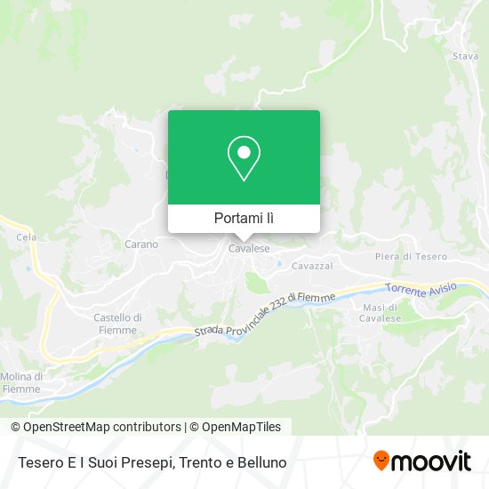 Mappa Tesero E I Suoi Presepi